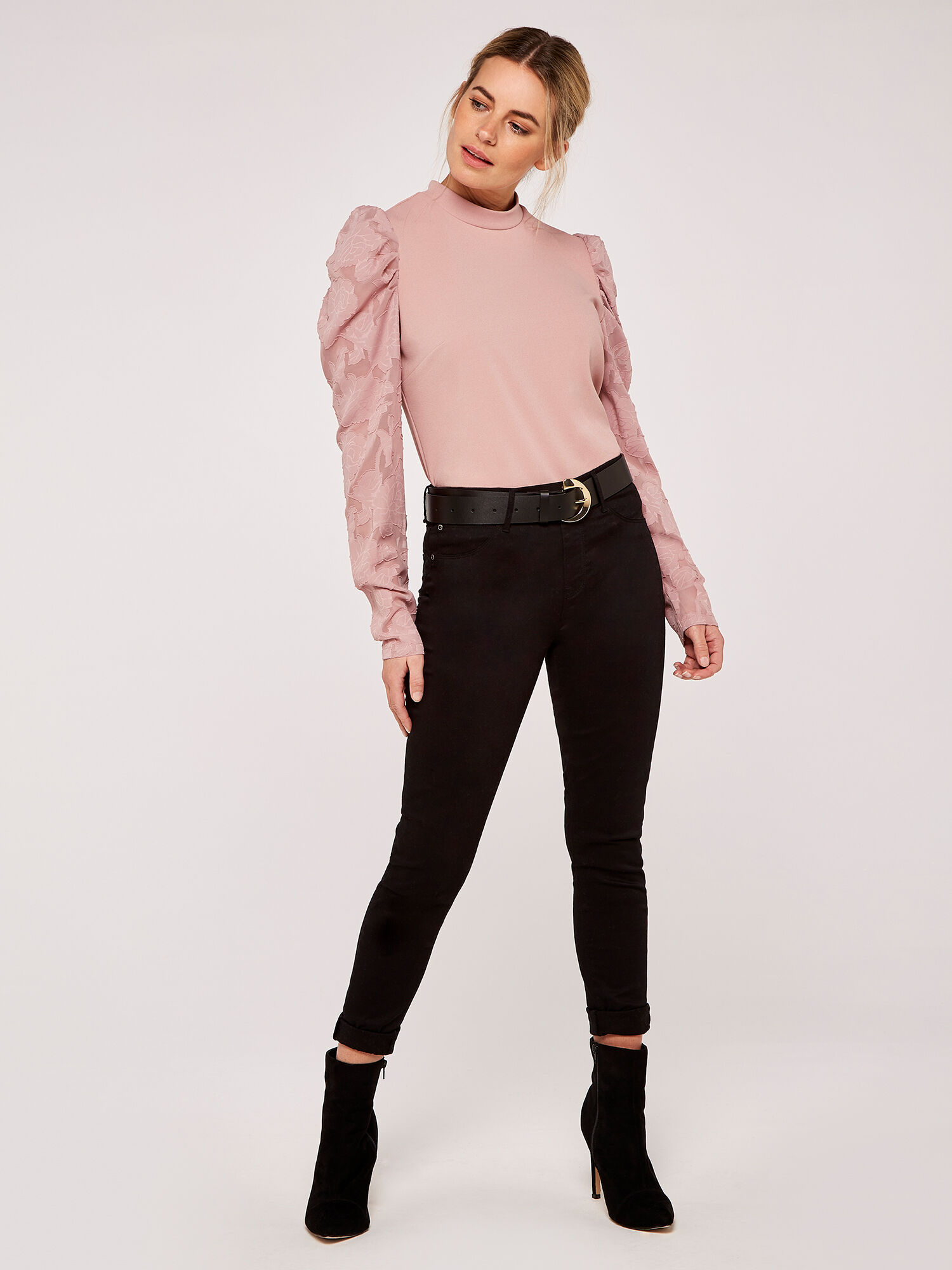 Pink sheer top cheap