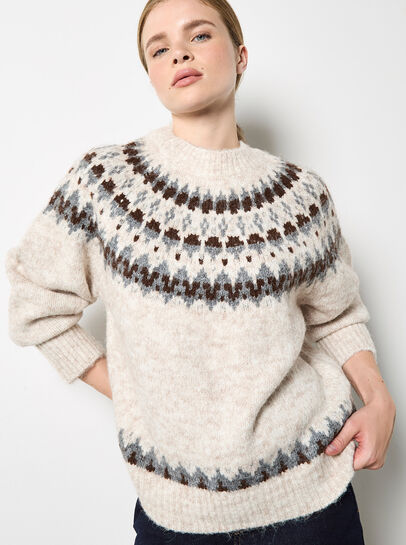 Fair Isle Fluffy Jumper