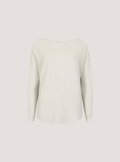 Metallic Ribbed Knit Jumper