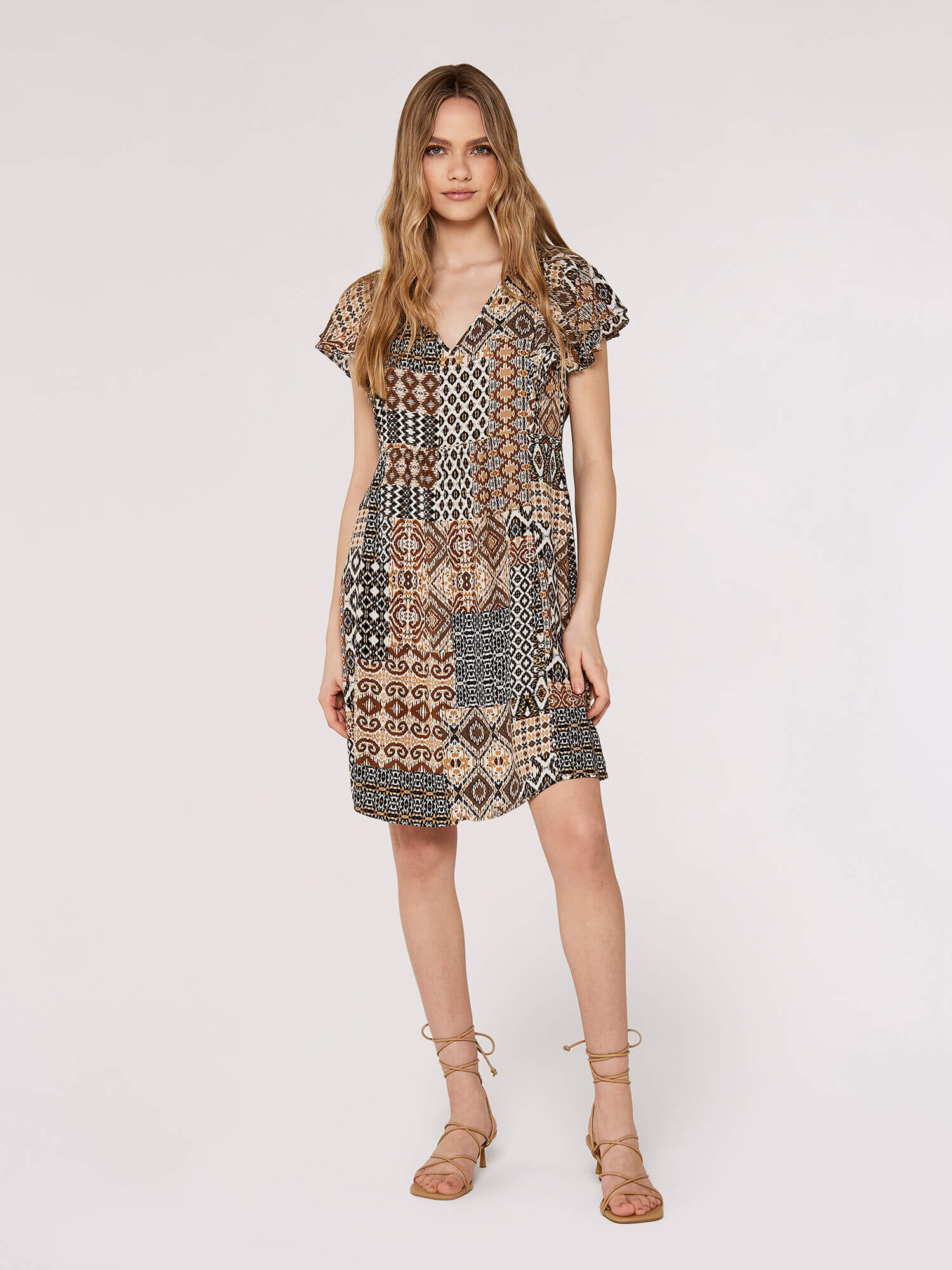 Apricot tribal dress store