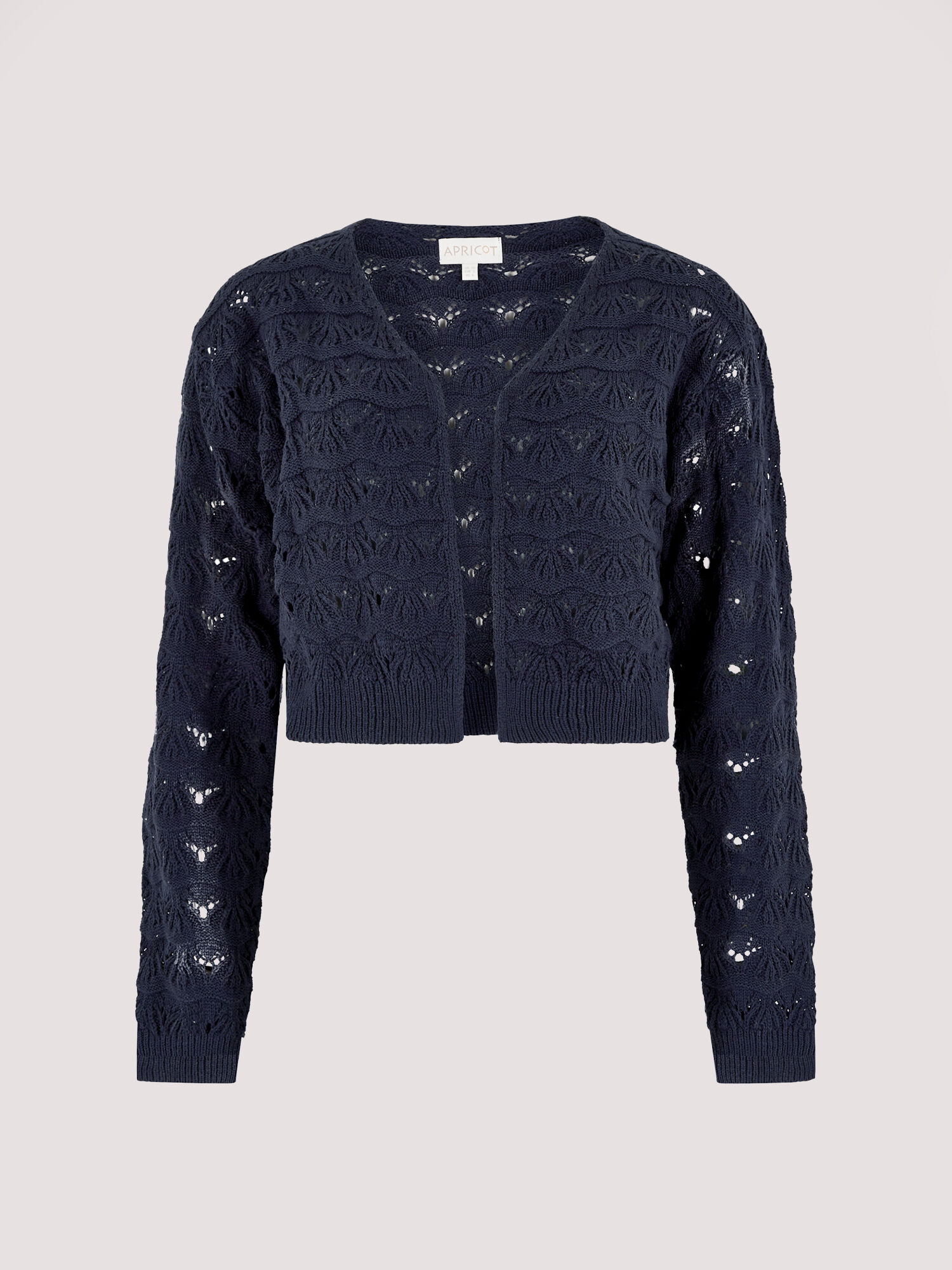 Pointelle Cropped Shrug