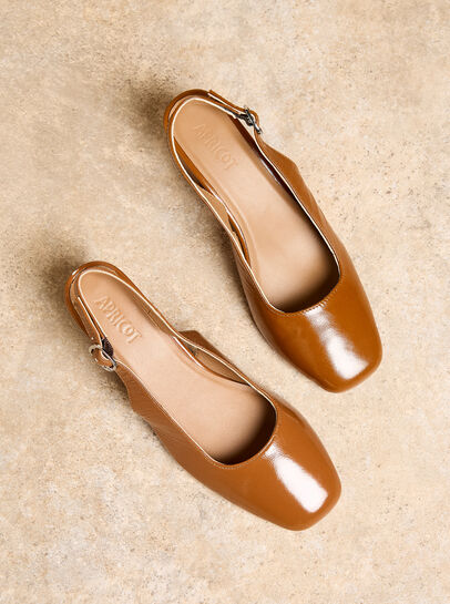 Mary Jane Heeled Leather Sandals