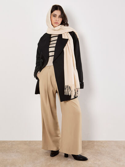 Tailored Double-Breasted Peacoat