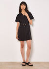 Utility Cargo Mini Dress, Black, large
