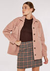 Teddy Borg Shacket, Pink, large