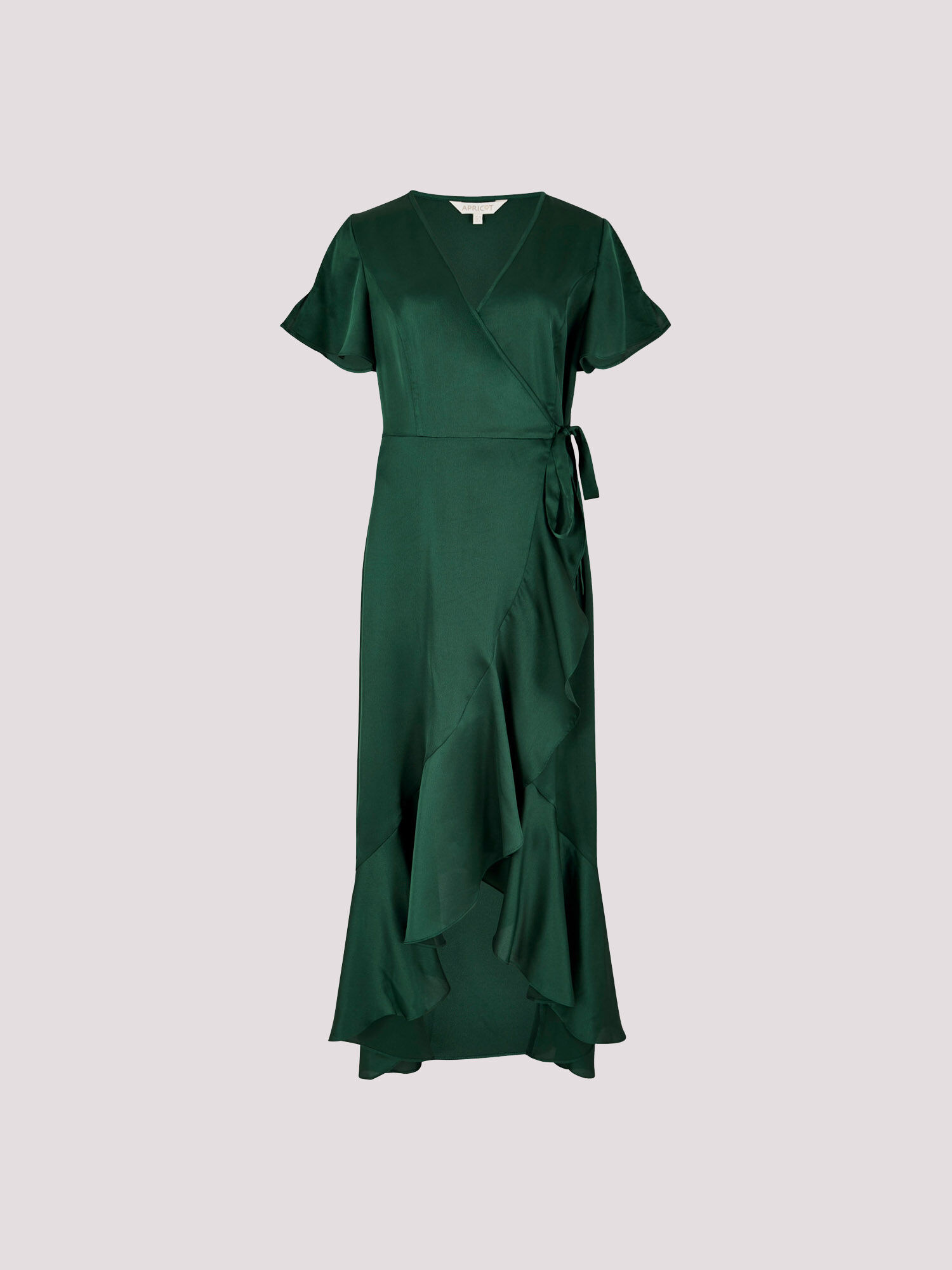 herlipto Mayfair Ruffled Dress ベージュ 茶色 Crinkle Chiffon Ruffle Midaxi Dress | boohoo