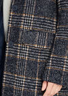 Navy Dogtooth Coat, Navy, large