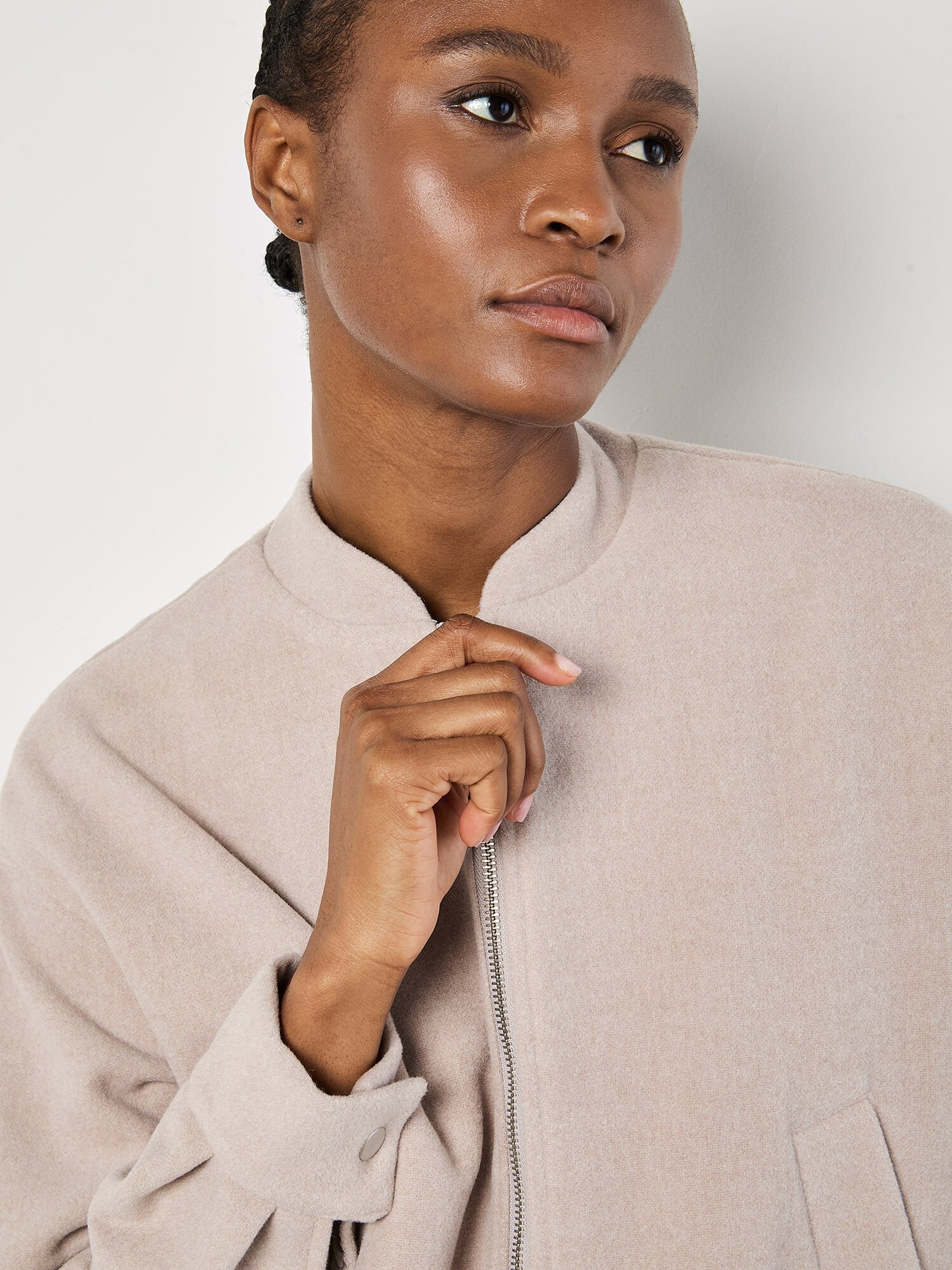 Soft Tailored Bomber Jacket | Apricot Clothing