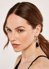Metal Textured Resin Earrings, Assorted, large