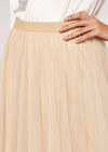 Tulle Hanky Hem Skirt, Stone, large