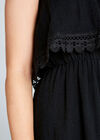 Lace Tier Maxi Dress, Black, large