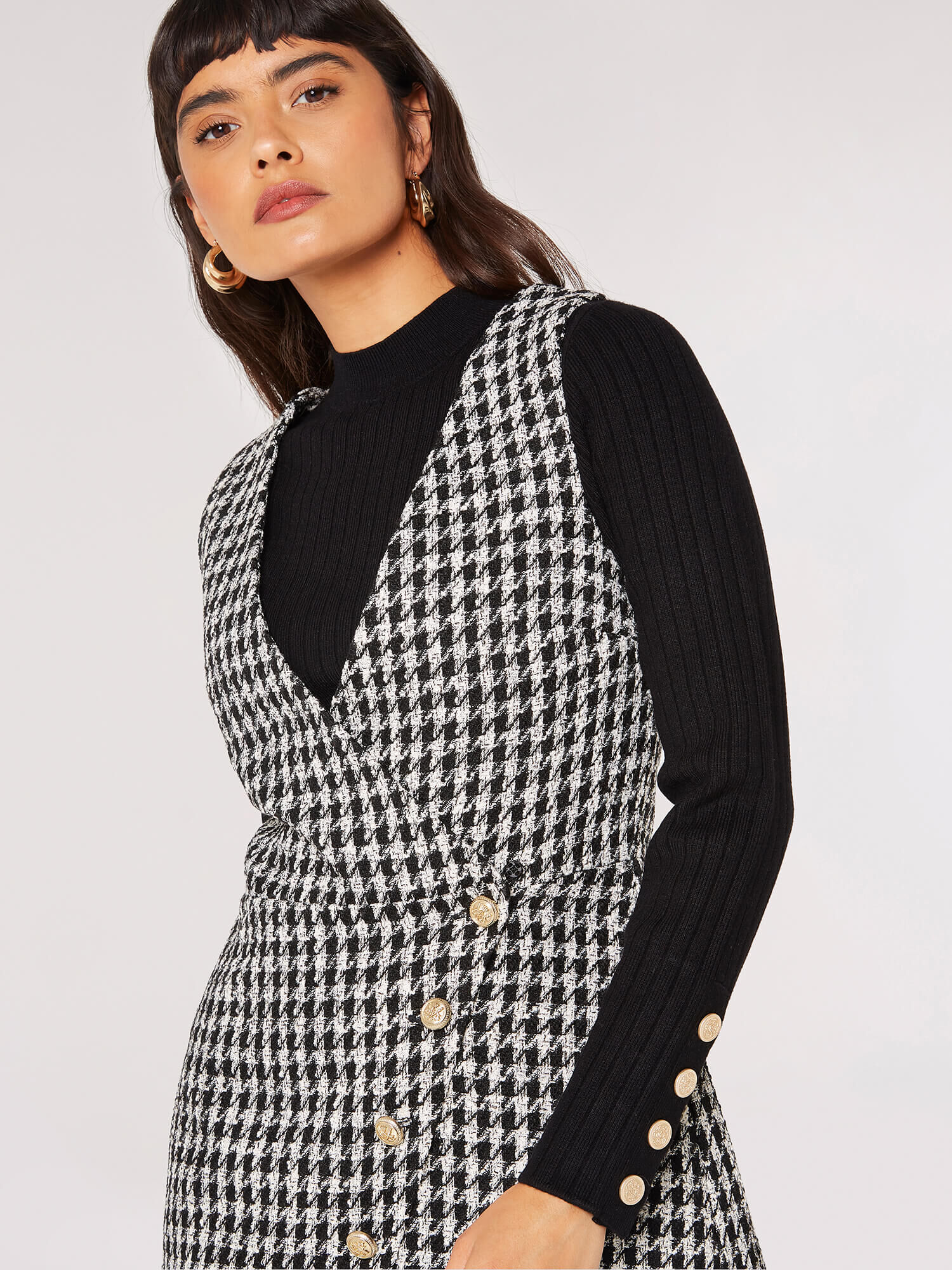 Dogtooth mini dress online