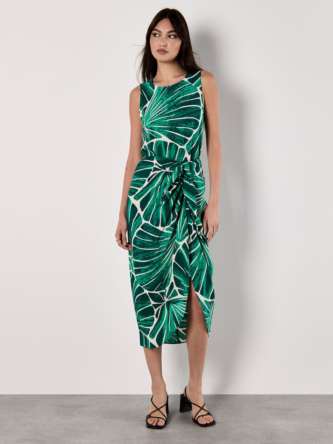 Shell Print Top & Midi Skirt Co-ord set