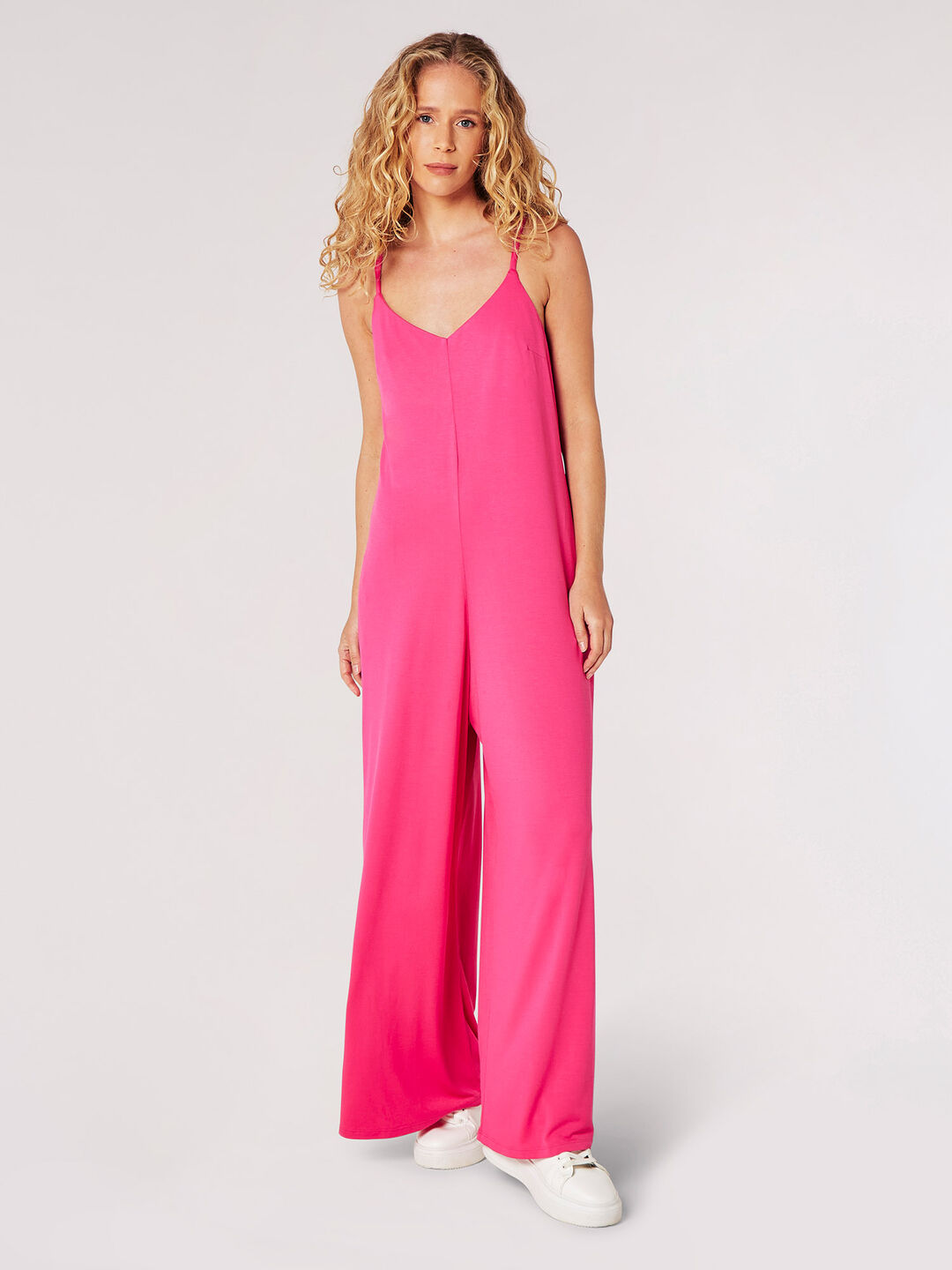 Image of Modal Palazzo Jersey Jumpsuit