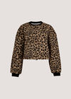 Leopard Boucle Jumper, Brown, large