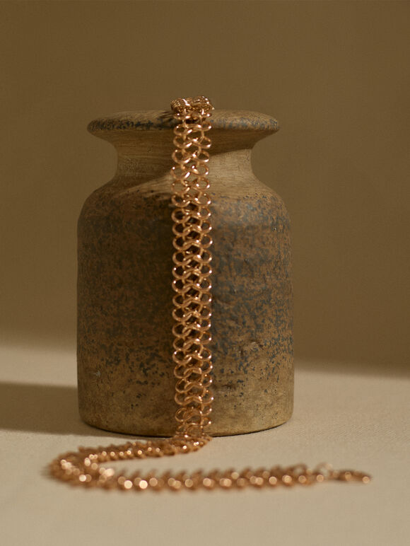 Heavy Chain Necklace, Gold, large