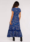 Painterly Paisley Maxi Dress, Blue, large