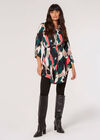 Brushstroke Hanky Hem Mini Dress, Green, large