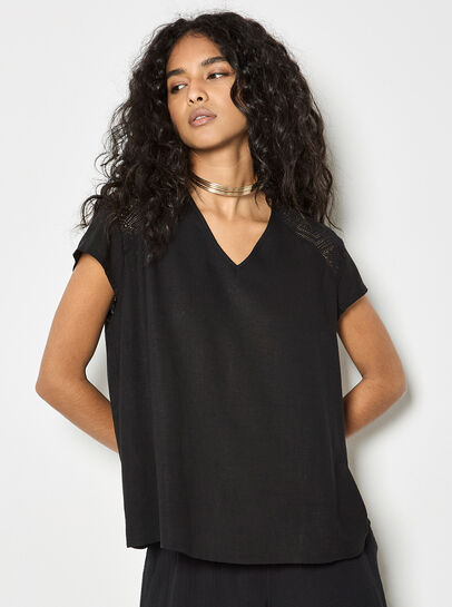 Crochet Insert T-Shirt