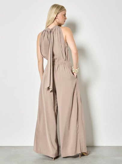 Soft Pleat Wide-Leg Trousers