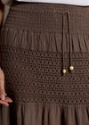 Crochet Tiered Maxi Skirt, Stone, large