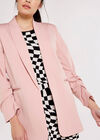 Edge Ruch Sleeve Blazer, Pink, large