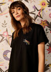 Dreams Embroidery Pocket Tee, Black, large