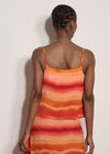 Watercolour Stripe Camisole Top, Orange, large