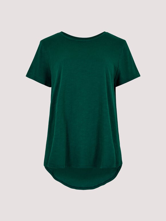 Oversize High-Low Top, Green, large