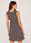 Vintage Ditsy Pocket Dress, Navy, large