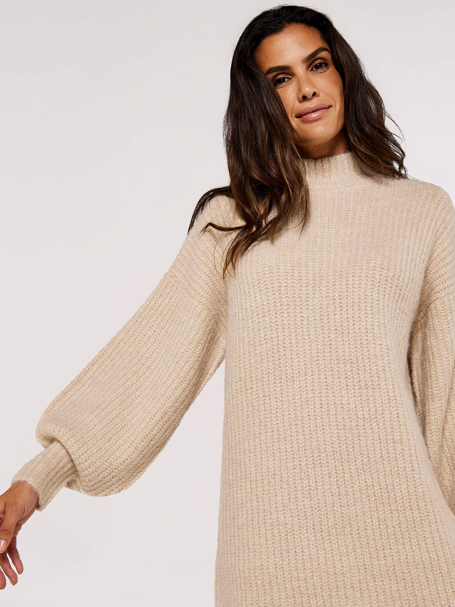 Knitted long jumper dress shop