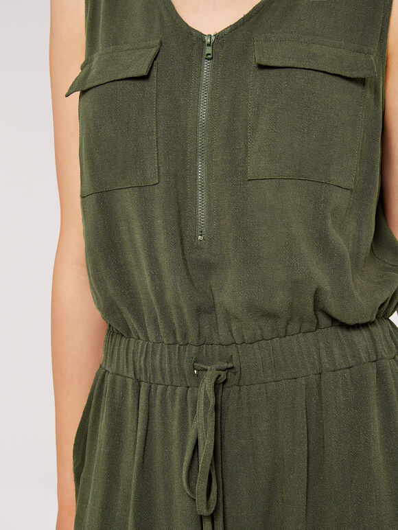 Utility Jumpsuit, Khaki, large