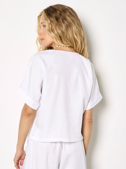 Lightweight V-neck Blouse