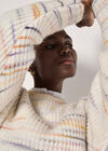 Chunky Knit Space Dye Jumper, Cream, large