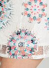 Blue Tribal Print Lace Shift Dress +, Green, large