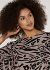 Leopard And Zebra Batwing Top, Pink, large
