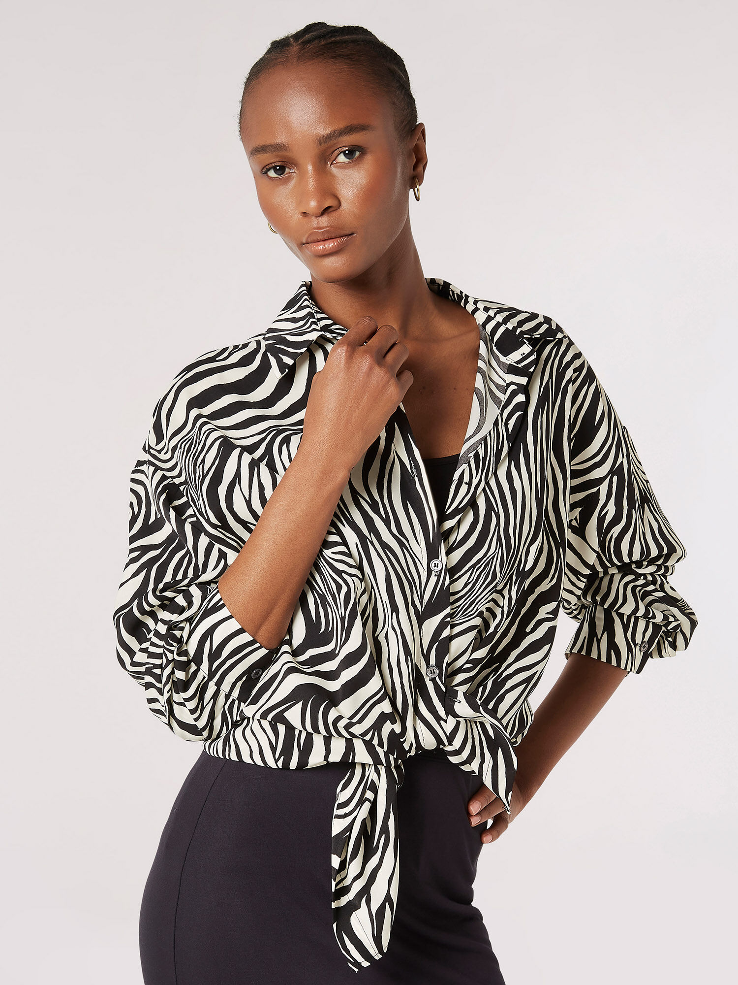 Zebra hotsell wrap top