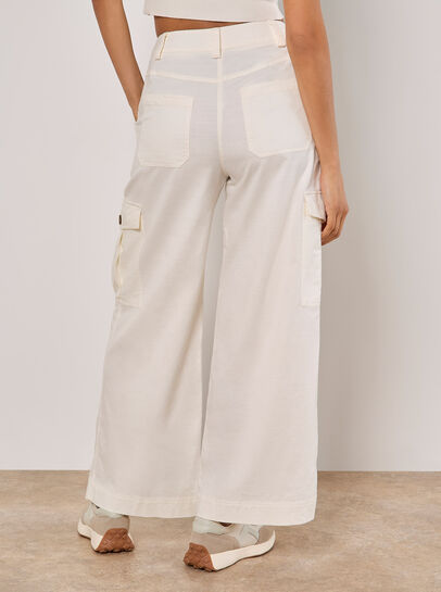 Wide Leg Chino Trousers