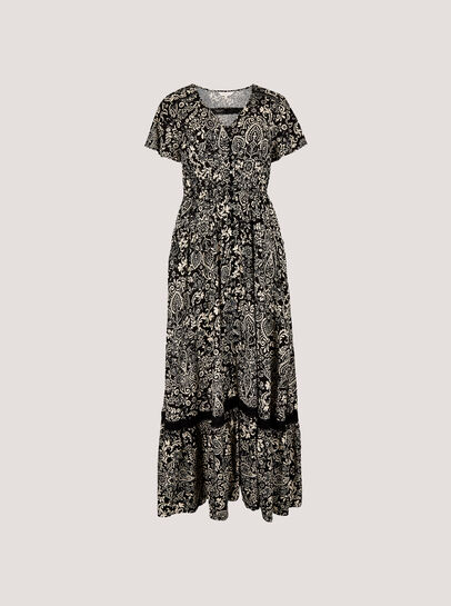 Paisley Print Maxi Dress