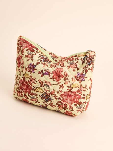 Floral Quilted Pouch
