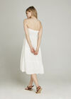 Pom Pom Trim 2in1 Dress, Cream, large