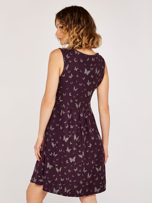Butterfly Spray Dress, Purple, large