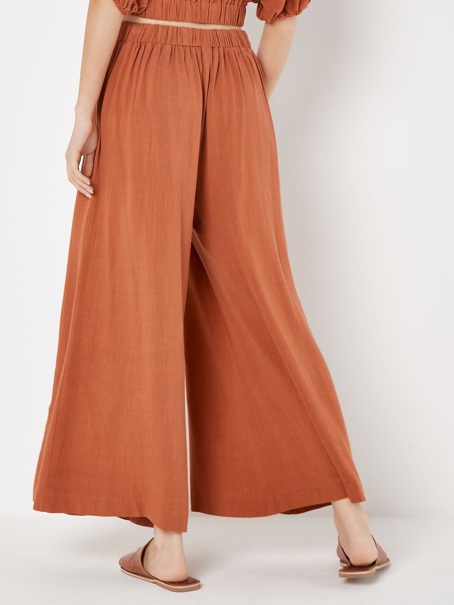 Women's linen palazzo pants cheap