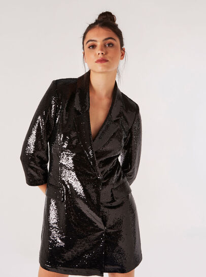 Sequin Blazer Mini Dress