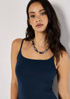 Jersey Cami Top, Navy, large