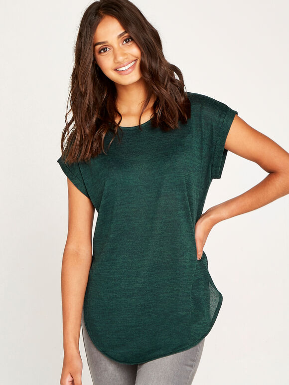 Side Split Top, Green, large