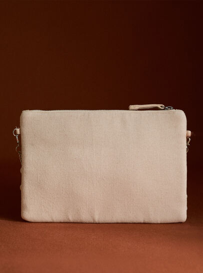 Sequinned Cotton Art Deco Bag