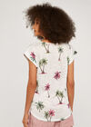 Palm Scene Slub Tee, Pink, large