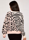 Mixed Animal Jumper, Pink, large
