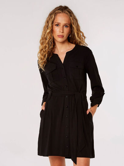 Utility Shirt Mini Dress